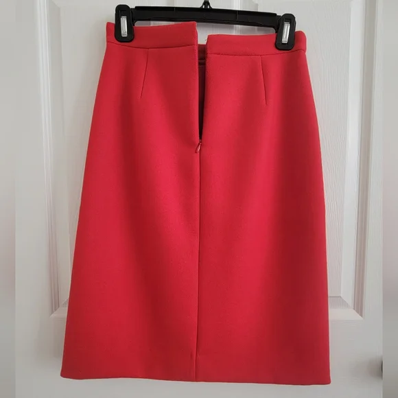 J. Crew A-line wool skirt with front slit, size 0P - Picture 2 of 11